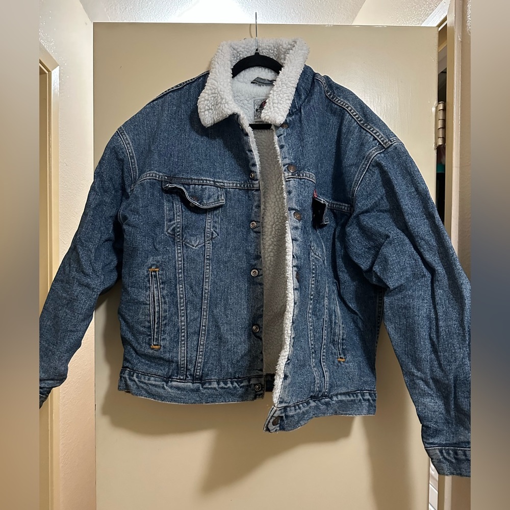 Vintage Levi’s Trucker Sherpa Lined Jean Jacket